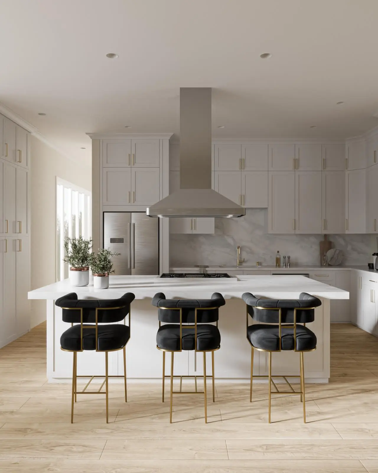 Custom cabinetry and quartz countertops completed during Kitchen and Bathroom Remodeling in Summerlin South
