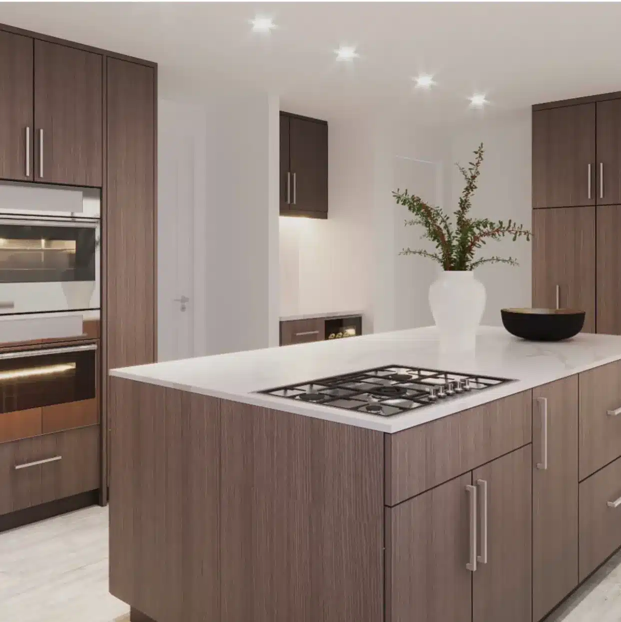 Modern custom cabinetry and countertops showcasing Kitchen and Bathroom Remodeling in North Las Vegas