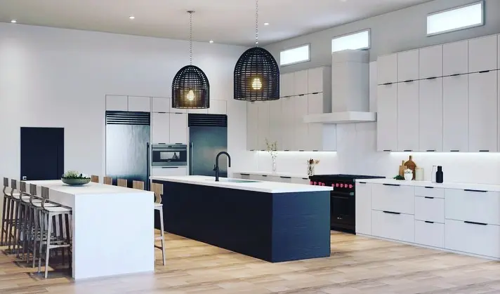Beautiful Kitchen Remodeling with upgraded countertops, cabinetry, and modern kitchen design